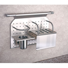 Hot sale kitchen accessories stainless steel kitchen wall rack with knife holder